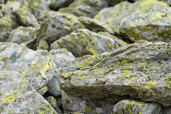 Enorme Rotsformaties Een Wandelpad Bergen — Stockfoto