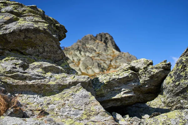 Escena Altas Montañas Con Picos Rutas Senderismo — Foto de Stock