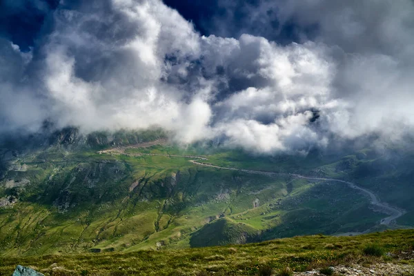 Serpentinenstraße Den Bergen Großer Höhe — Stockfoto