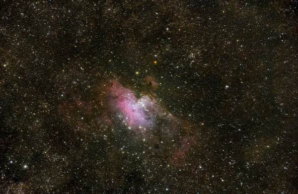 Eagle nebula shot with personal telescope in northern hemisphere