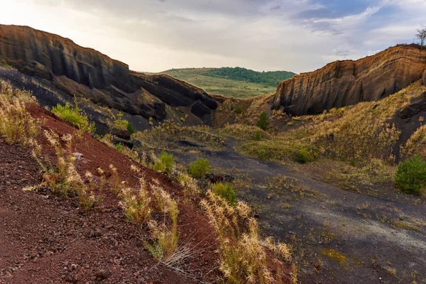 Formacje Wulkaniczne Kaldery Wulkanu Wymarły Milionów Lat Temu — Zdjęcie stockowe