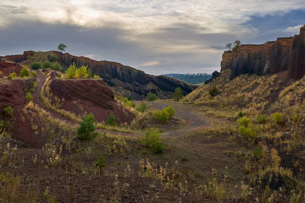 Vulkanische Formaties Van Caldera Van Een Miljoen Jaar Uitgestorven Vulkaan — Stockfoto