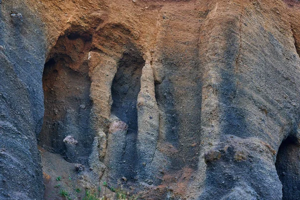 Uvnitř Kaldery Vyhynulé Sopky Čedič Dross Další Vulkanické Útvary — Stock fotografie