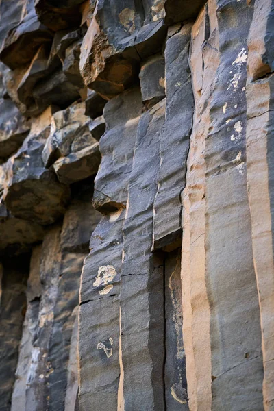 Colunas Basalto Formadas Através Vulcão Extinto — Fotografia de Stock