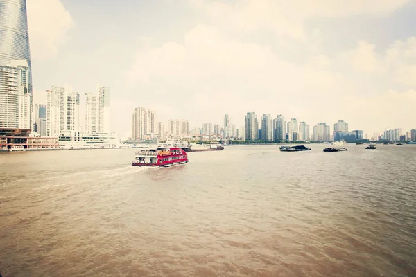 Shanghai China July 2015 China Cityscape Financial District — Stock Photo, Image