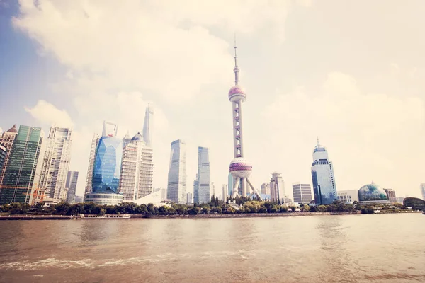 Shanghai China Julho 2015 Cidade China Distrito Financeiro — Fotografia de Stock