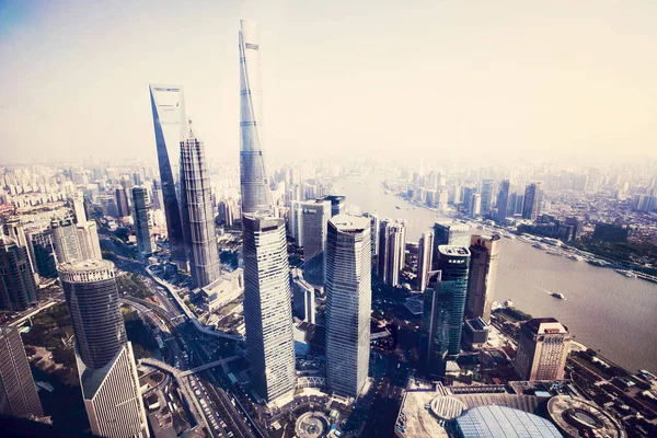 Shanghai China Juli 2015 China Stadtbild Des Finanzviertels — Stockfoto