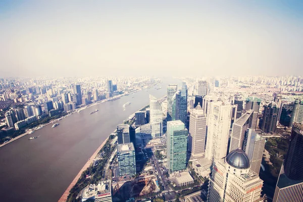 Shanghai China Julho 2015 Cidade China Distrito Financeiro — Fotografia de Stock