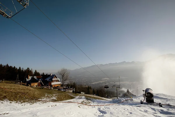 Zakopane Polen Maart 2016 Zakopane Tatra Gebergte Winter Uitzicht Vanaf — Stockfoto