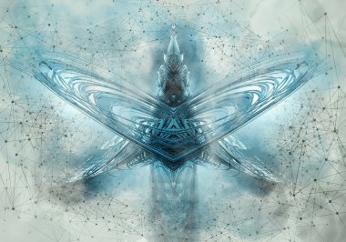 Geleceksel arkaplanın 3d görüntülenmesi