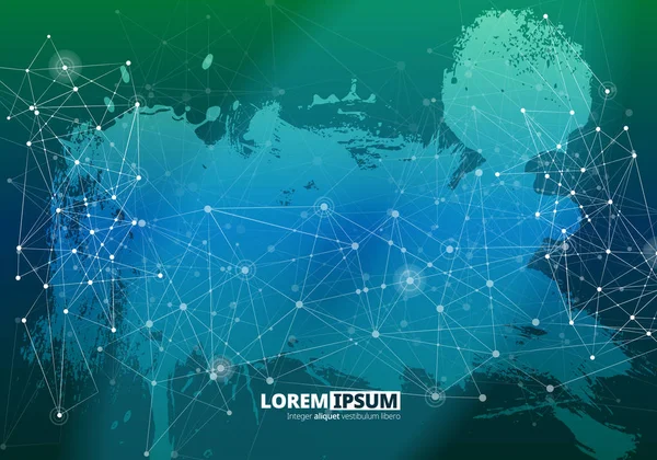 Geometrik soyut kafes arka plan