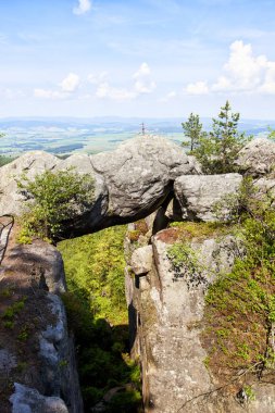 Sudety dağın orman Polonya