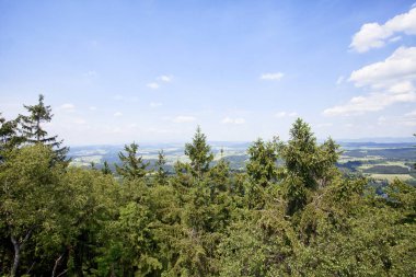 Manzara tablo dağlar, Stolowe Dağları Milli Parkı Polonya