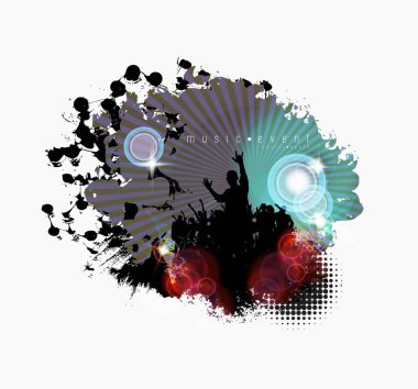 Kalabalık konser kaldırdı elleriyle. Müzik Festivali.