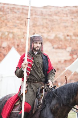 Czersk, Polonya - 23 Haziran, 2018: tarihsel piknik 