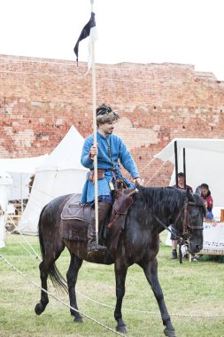 Czersk, Polonya - 23 Haziran, 2018: tarihsel piknik 