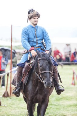 Czersk, Polonya - 23 Haziran, 2018: tarihsel piknik 