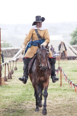 Czersk, Polonya - 23 Haziran, 2018: tarihsel piknik 