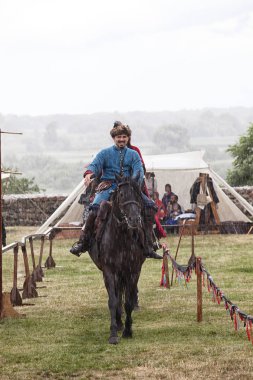 Czersk, Polonya - 23 Haziran, 2018: tarihsel piknik 