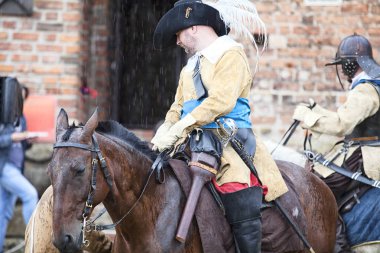 Czersk, Polonya - 23 Haziran, 2018: tarihsel piknik 