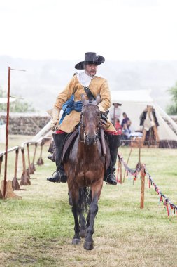 Czersk, Polonya - 23 Haziran, 2018: tarihsel piknik 