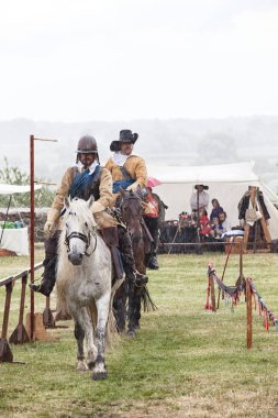 Czersk, Polonya - 23 Haziran, 2018: tarihsel piknik 