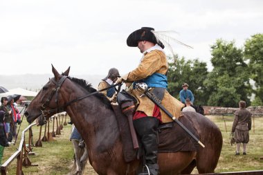 Czersk, Polonya - 23 Haziran, 2018: tarihsel piknik 