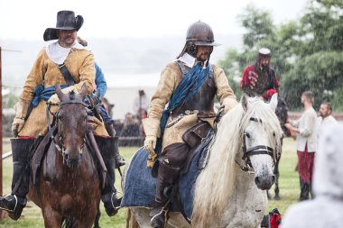 Czersk, Polonya - 23 Haziran, 2018: tarihsel piknik 