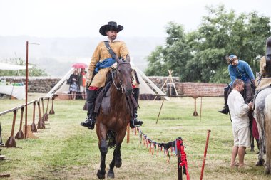 Czersk, Polonya - 23 Haziran, 2018: tarihsel piknik 