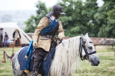 Czersk, Polonya - 23 Haziran, 2018: tarihsel piknik 