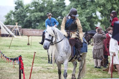 Czersk, Polonya - 23 Haziran, 2018: tarihsel piknik 