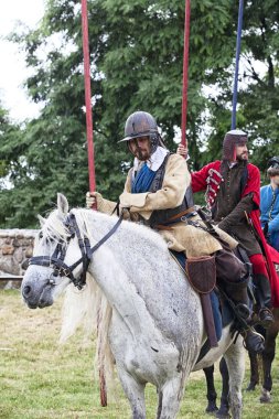 Czersk, Polonya - 23 Haziran, 2018: tarihsel piknik 