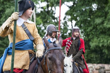 Czersk, Polonya - 23 Haziran, 2018: tarihsel piknik 