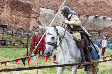 Czersk, Polonya - 23 Haziran, 2018: tarihsel piknik 