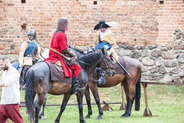 Czersk, Polonya - 23 Haziran, 2018: tarihsel piknik 