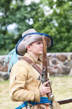 Czersk, Polonya - 23 Haziran, 2018: tarihsel piknik 