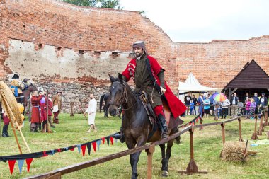 Czersk, Polonya - 23 Haziran, 2018: tarihsel piknik 