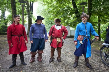 Czersk, Polonya - 23 Haziran, 2018: tarihsel piknik 