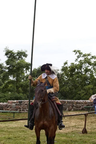 Czersk, Polonya - 23 Haziran, 2018: tarihsel piknik 