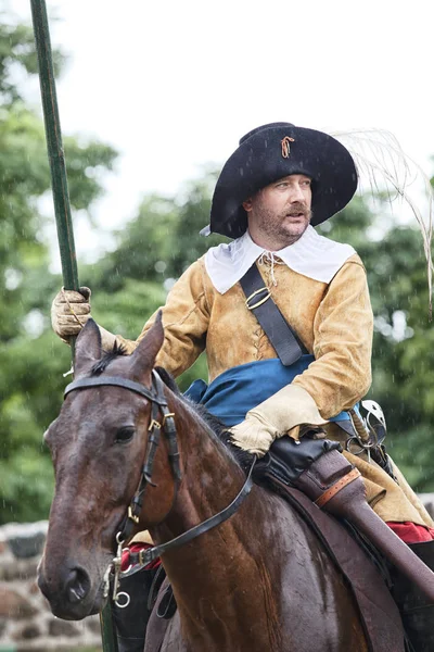 Czersk, Polonya - 23 Haziran, 2018: tarihsel piknik 