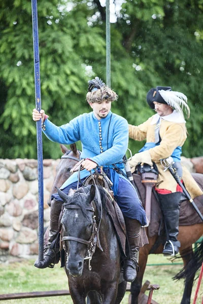 Czersk, Polonya - 23 Haziran, 2018: tarihsel piknik 