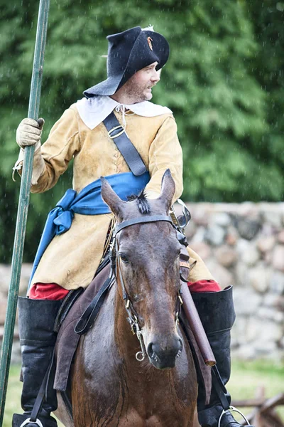 Czersk, Polonya - 23 Haziran, 2018: tarihsel piknik 
