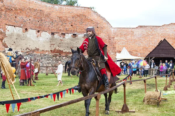 Czersk, Polonya - 23 Haziran, 2018: tarihsel piknik 