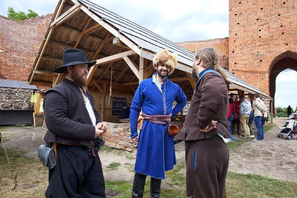 Czersk Polonia Junio 2018 Picnic Histórico Suecos Castillo Espectáculo Caballos — Foto de Stock