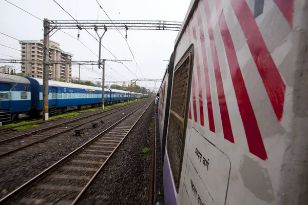 Mumbai India July 2018 Old Rusty Rails Leading Mumbai Central — Stock Photo, Image