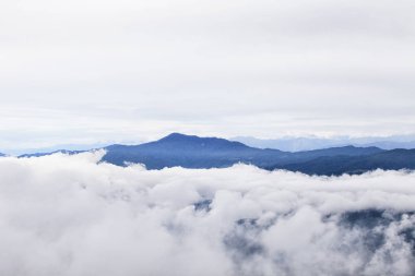 Nagarkot, Nepal gündoğumu. Himalaya Dağları görünümü.