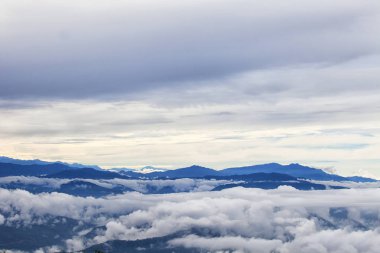 Nagarkot, Nepal gündoğumu. Himalaya Dağları görünümü.