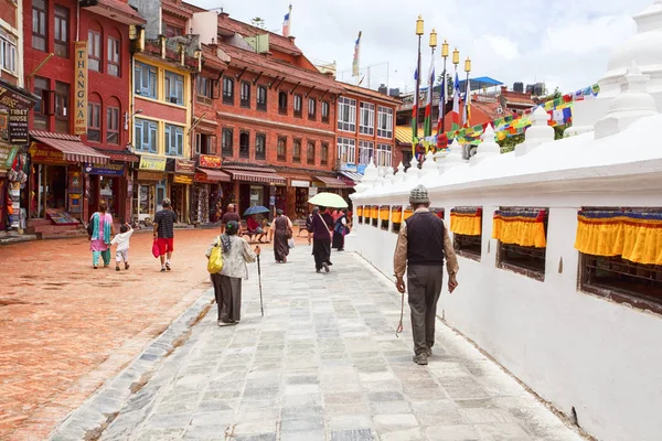 Kathmandu Nepal July 2018 Boudha Stupa Boudhanath Kathmandu Nepal Unesco — Stock Photo, Image