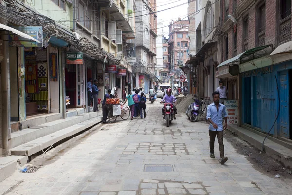 Katmandu Nepal Temmuz 2018 Street Thamel Bölgesinde Katmandu Thamel Bir — Stok fotoğraf