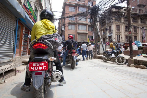 Kathmandu Nepal Juli 2018 Street Stadsdelen Thamel Kathmandu Thamel Ett — Stockfoto